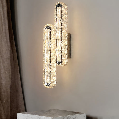 Crystal LED Wall Lamp  Dual Strip Design With Dimming Control - Product detail 11