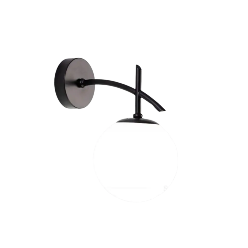 Modern Wall Sconce  Hammered Glass Globe Design - Product detail 7