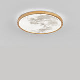 Modern LED Ceiling Light  Natural Wood Frame Design - Product detail 9