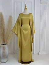 Elegant Maxi Dress  Flowing Cloak Sleeves Design - Product detail 15