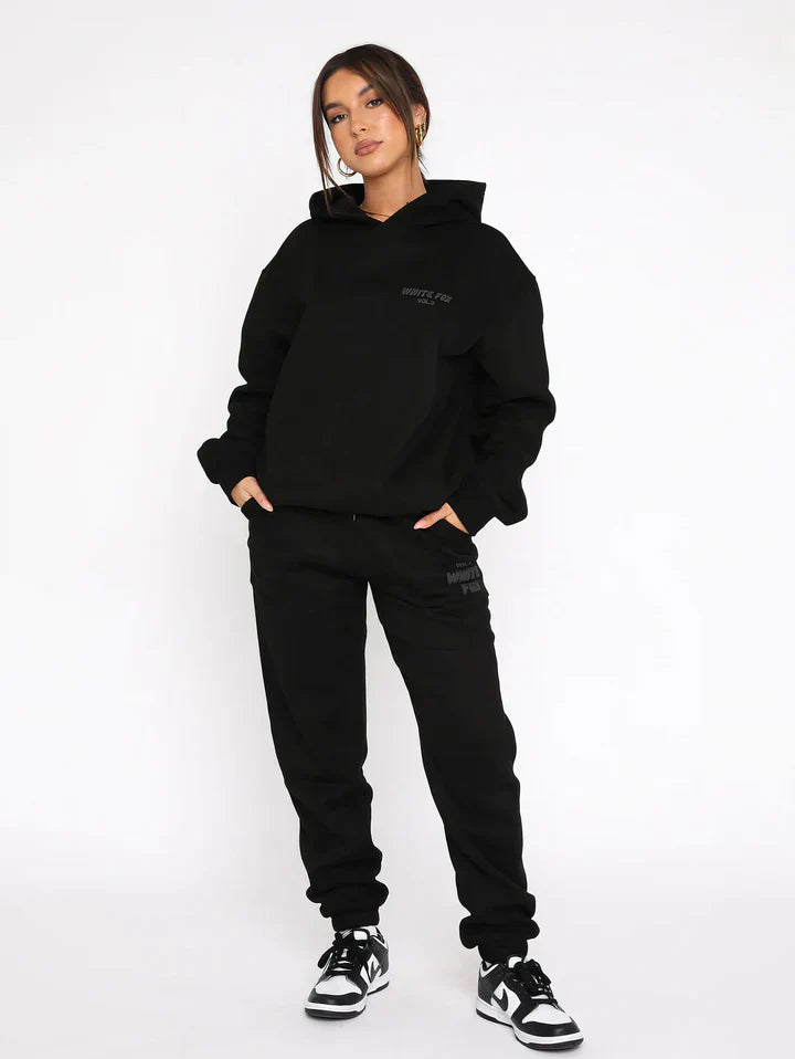 Womens Lounge Set  Pink Cotton Blend Hoodie and Joggers - Product detail 17