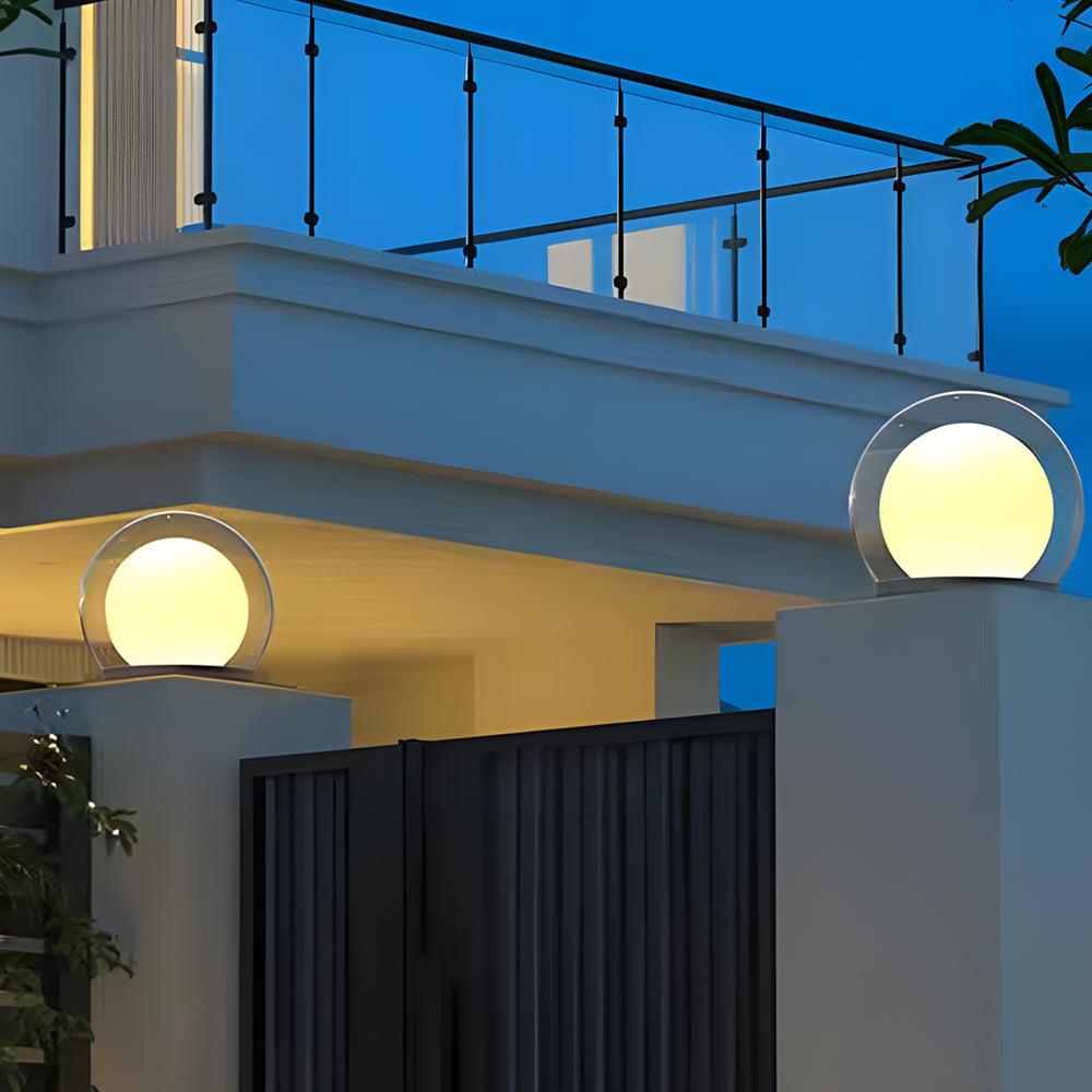 Modern Outdoor Solar Light  Dual-Layer Moonlight Globe Design - Product detail 11