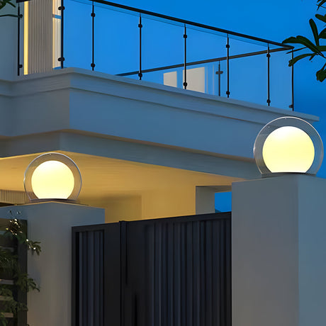Modern Outdoor Solar Light  Dual-Layer Moonlight Globe Design - Product detail 11