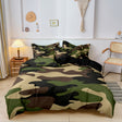Modern Camouflage Bedding Set  Military Pattern Cotton Blend - Product showcase