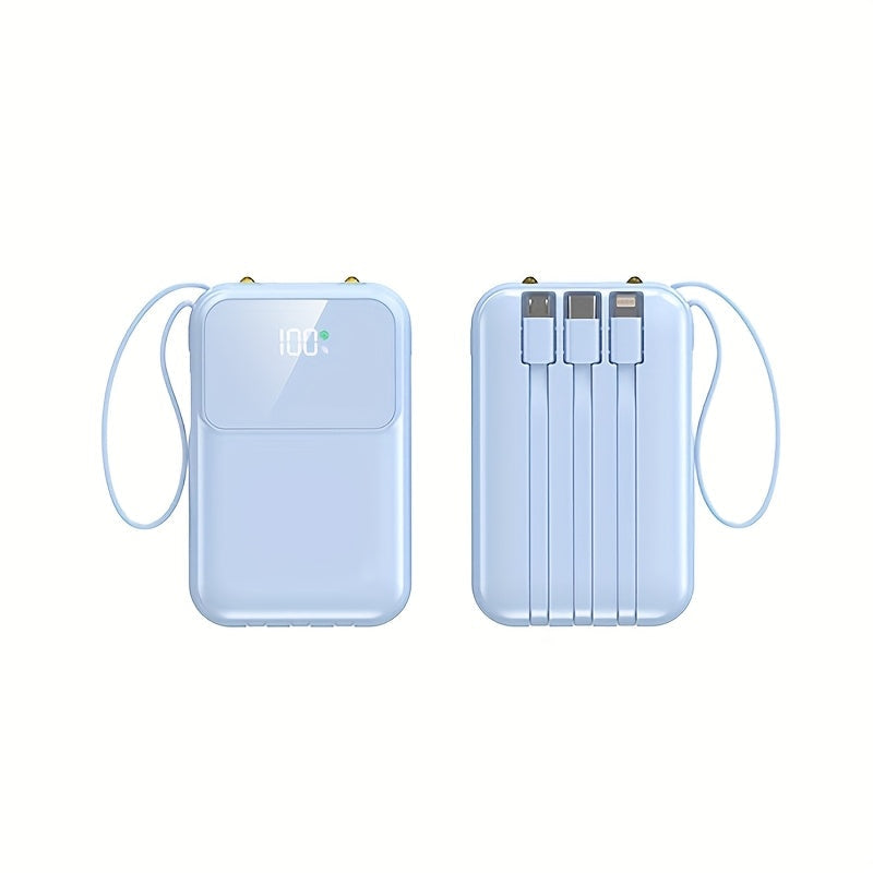 Compact Power Bank 10000mAh  Built-in Cables and LED Display - Product detail 5