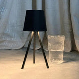 Modern Tripod Table Lamp  Matte Black Metal Design - Product detail 7