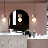Modern Pendant Light  Terrazzo Globe Glass Shade - Product detail 14