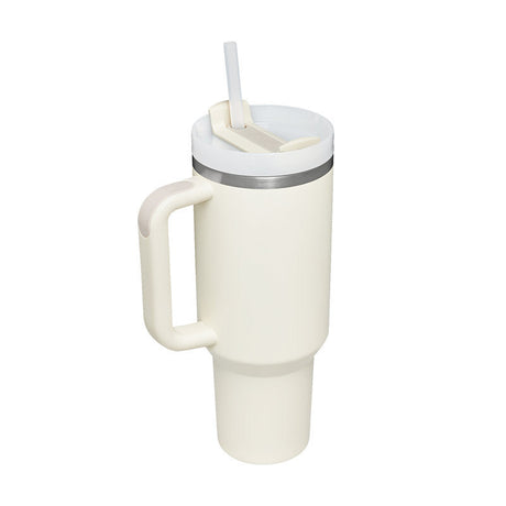 Insulated Travel Mug  Leopard Print Design with Handle  Straw - Product detail 7