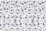 Floral Mural Wallpaper | Blue Birds and Flowers Pattern