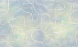 Abstract Mural Wallpaper | Gentle Curves in Grey and Yellow