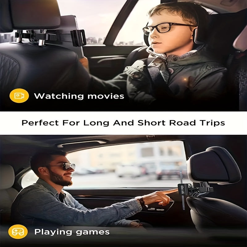 Car Headrest Tablet Mount  Universal 5-14 Inch Device Holder - Product example