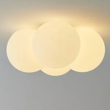 Modern Cloud Ceiling Light  Overlapping Circles Design - Product showcase