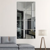Modern Mirror Tiles  Self-Adhesive Acrylic Square Set - Product example