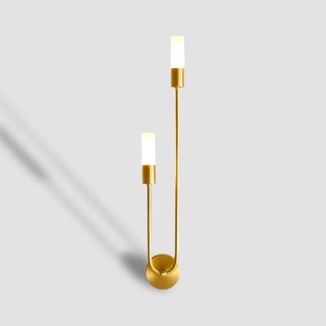 Modern LED Wall Light  Dual Head Brass Finish - Product detail 9