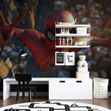 Superhero Mural Wallpaper | Spider-Man Action Scene in 3D