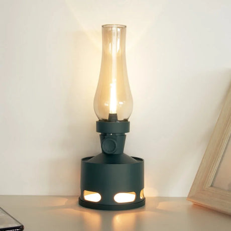 Vintage LED Lantern  Glass  Aluminum Nostalgic Design - Product detail 25