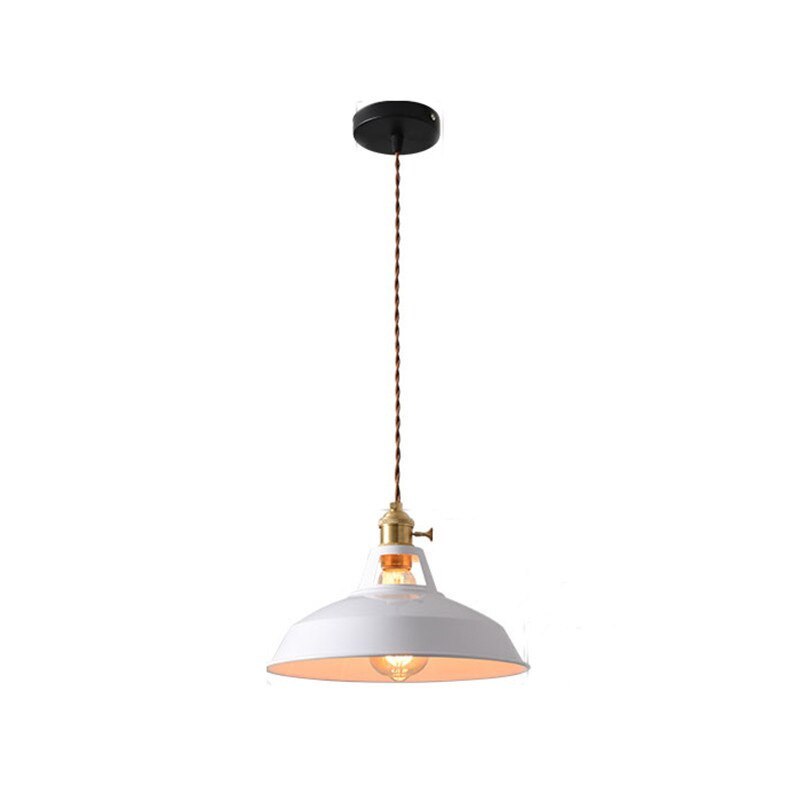 Industrial Pendant Light  Black Metal Dome Shade - Product detail 13