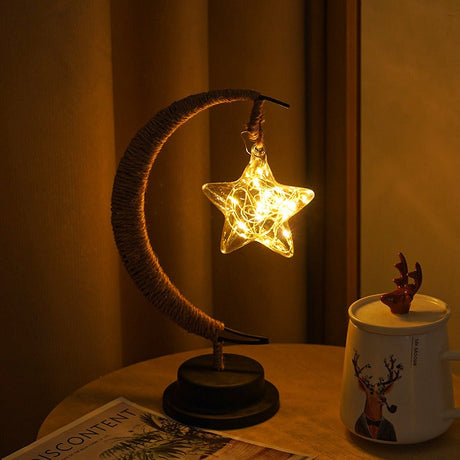 Moon Table Lamp  Glass Globe LED String Light - Product detail 15