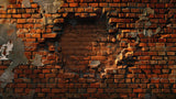 Brick Mural Wallpaper | Industrial Terracotta Design