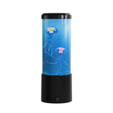 LED Jellyfish Night Light  Aquarium Style Color Changing Lamp - Detailed view
