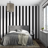 Striped Mural Wallpaper | Modern Black and White Design