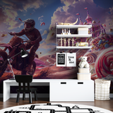 Sport Mural Wallpaper | Fantasy Motocross Adventure Castle