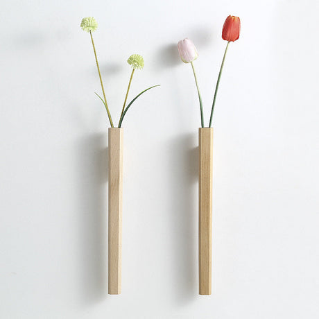 Modern Wall Vase  Solid Walnut Wood Design - Product detail 5