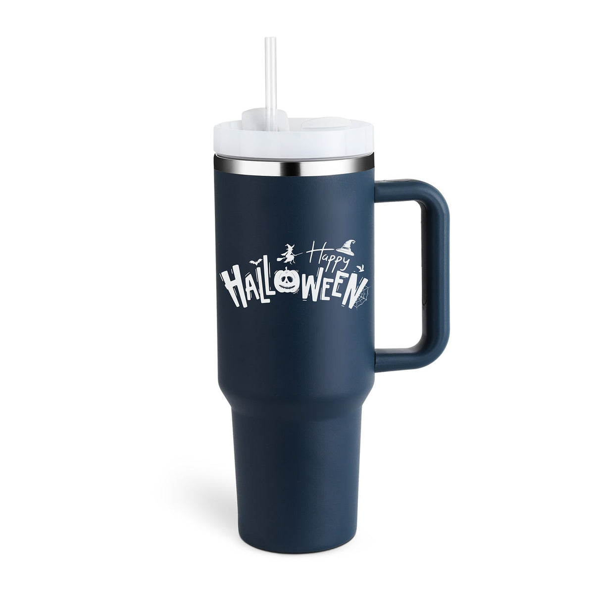 Insulated Travel Mug  Leopard Print Design with Handle  Straw - Product detail 28