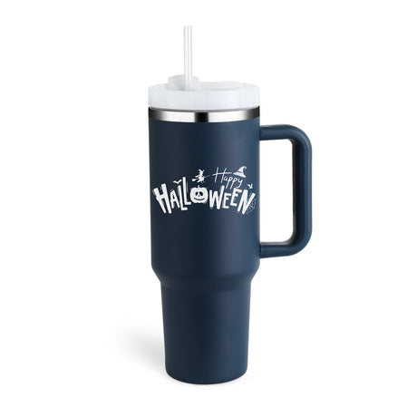 Insulated Travel Mug  Leopard Print Design with Handle  Straw - Product detail 28