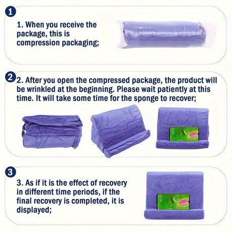 Ergonomic Tablet Stand  Adjustable Velvet Fabric Design - Product detail 5