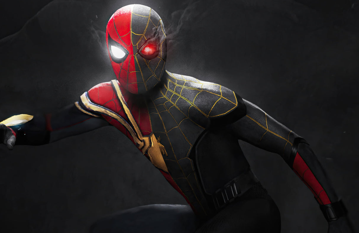 Superhero Mural Wallpaper | Spider-Man Black and Red Design