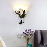 Floral Wall Sconce  Calla Lily Glass Design - Product detail 4