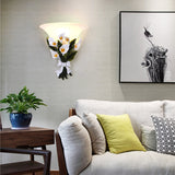 Floral Wall Sconce  Calla Lily Glass Design - Detailed view