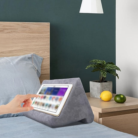 Ergonomic Tablet Stand  Adjustable Velvet Fabric Design - Product showcase