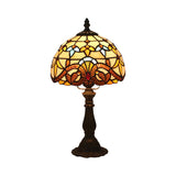 Tiffany Table Lamp  Mediterranean Glass Dome Design - Product detail 5