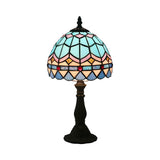 Tiffany Table Lamp  Mediterranean Glass Dome Design - Product detail 4
