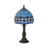 Tiffany Table Lamp  Mediterranean Glass Dome Design - Product example