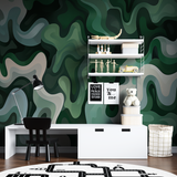 Space Mural Wallpaper | Futuristic Whale Ship Design