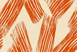 Abstract Mural Wallpaper | Terracotta Brushstroke Pattern