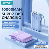 Compact Power Bank 10000mAh  Built-in Cables and LED Display - Product example