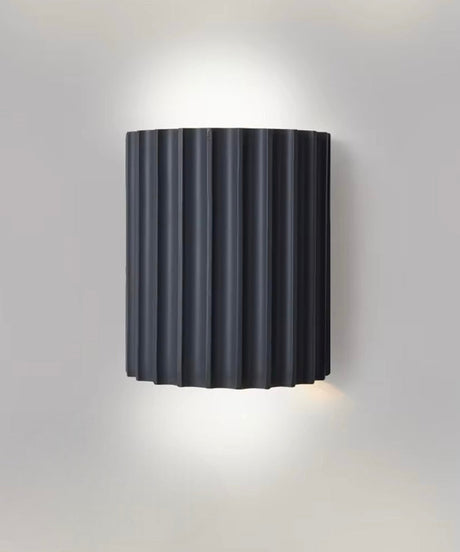 Modern Wall Sconce  Fluted Resin Shade Design - Product detail 5