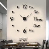 Modern Wall Clock  3D Floating Numbers Design - Product detail 9