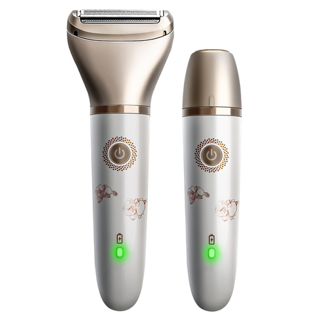Electric Lady Shaver  Dual Head Wet Dry Rechargeable - Product showcase