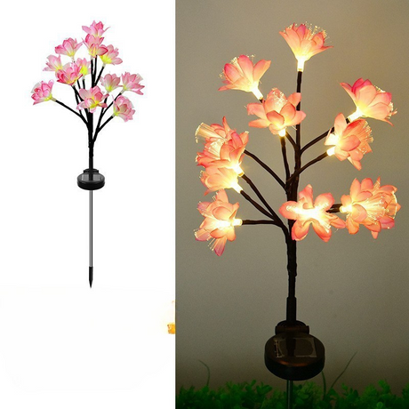 Solar Garden Lights  Wild Fennel LED Path Stakes with Warm Glow - Product example