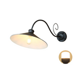 Vintage Wall Sconce  Black Metal Curved Arm Design - Product detail 7