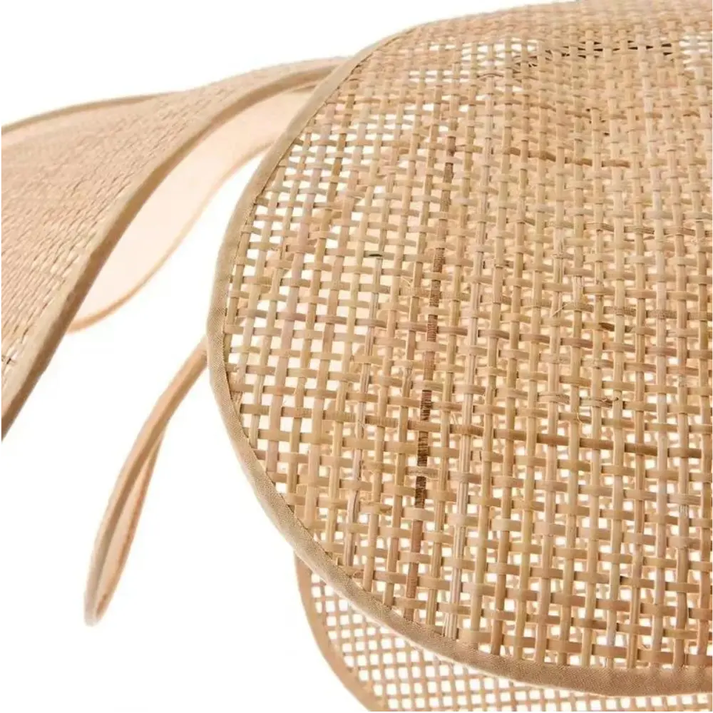 Floral Pendant Light  Natural Rattan Petal Design - Product detail 8