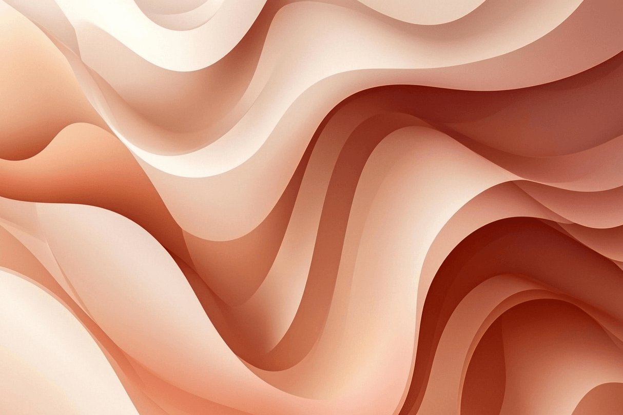Abstract Mural Wallpaper | Terracotta Waves Design
