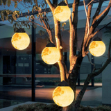 Solar Garden Pendant Light  Moon-Inspired LED Globe Design - Product detail 5