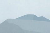 Mountain Mural Wallpaper | Minimalist Blue Design