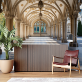 Gothic Mural Wallpaper | Cathedral Arches With Golden Details